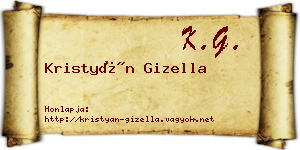 Kristyán Gizella névjegykártya